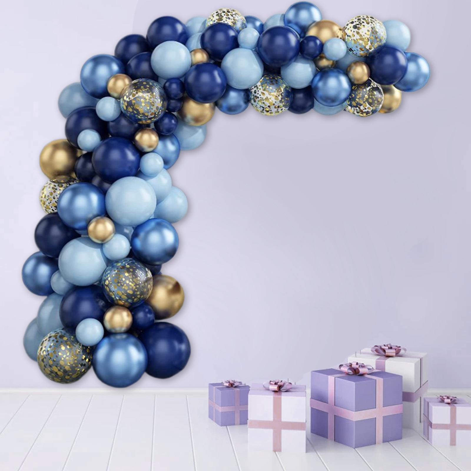 Navy Blue Latex Balloons Garland Arch Kit Photo Props for Birthday Wedding