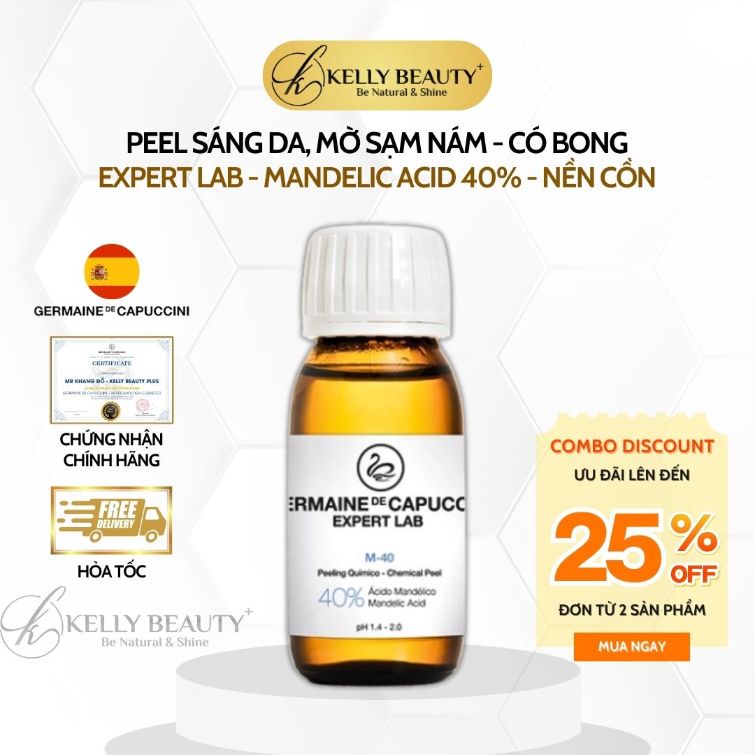 Peel Sáng Da Mờ Sạm Nám Germaine Expert Lab Mandelic Acid 40% Chemical Peel M-40 | Kelly Beauty