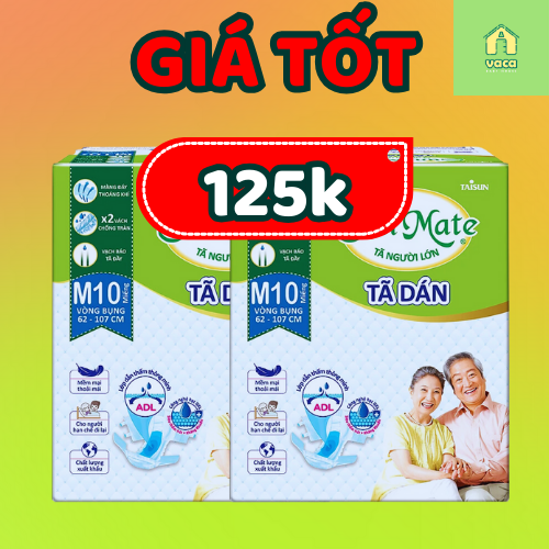 Combo 2 Tã Dán Người Lớn SunMate G2 Size M10 (10 Miếng)