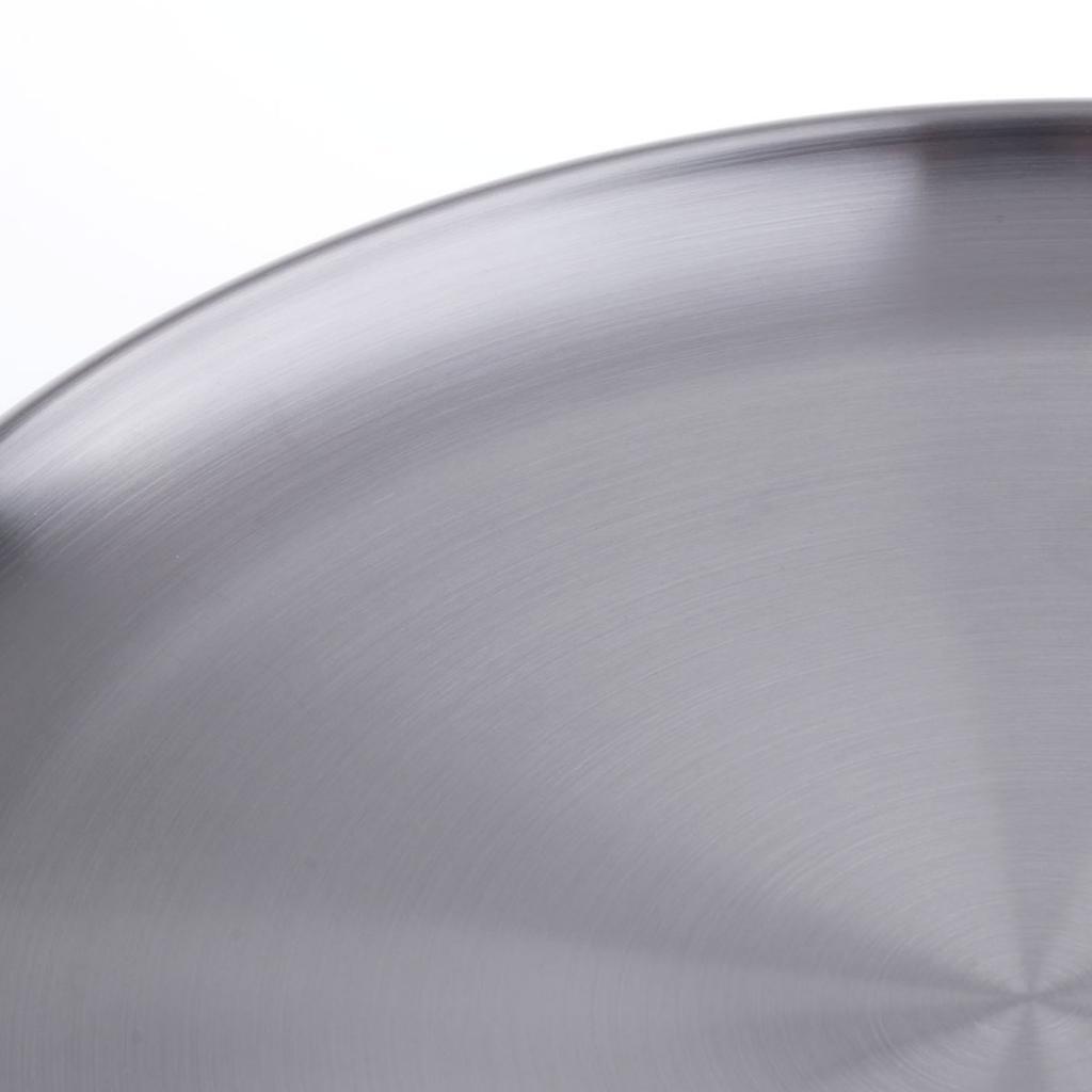 304 Stainless Steel Dinner Plate, Round , 12-inches -