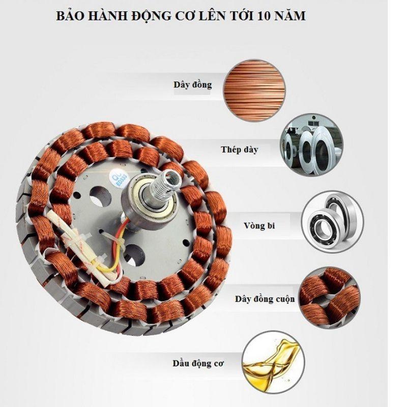 Quạt Trần Đèn Pha Lê Dấu Cánh - Quạt Đèn Trang Trí KN01