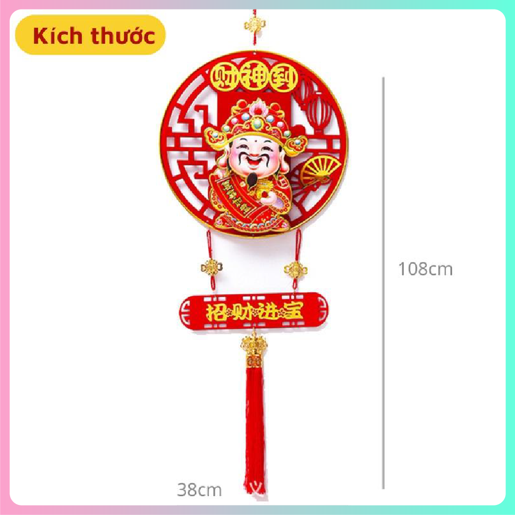 Ông Thần Tài lắc đầu gọi TÀI - LỘC cho mọi nhà, Dây treo ông Thần Tài Tết cầu may mắn