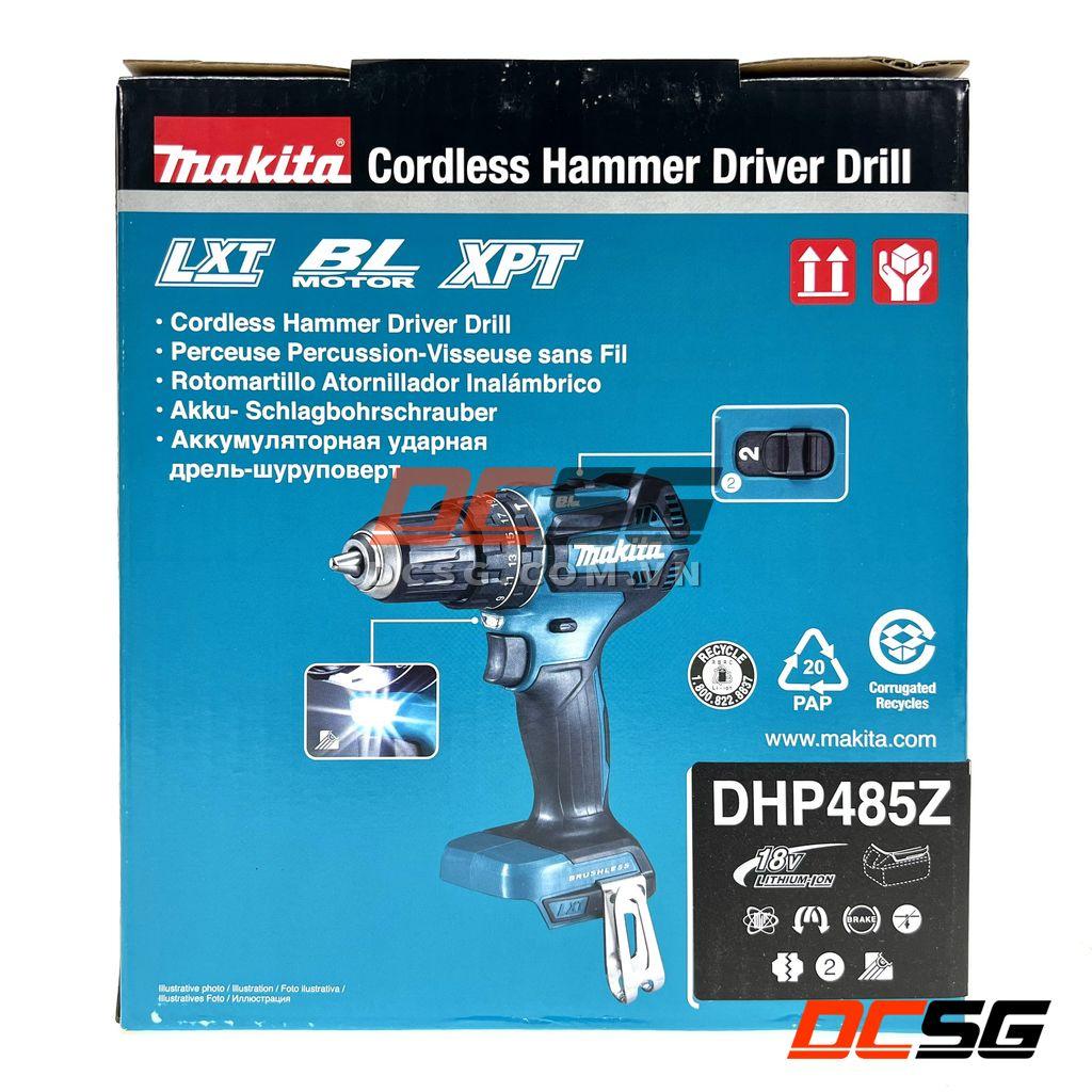 Máy khoan búa và vặn vít dùng pin LXT 18V Makita DHP485Z | DCSG