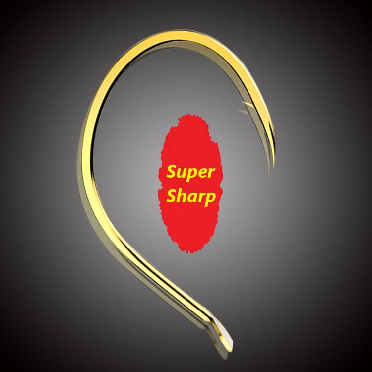 Lưỡi Câu Cá Mạ Vàng Super Sharp SLC-11 - Siêu Cứng Chuyên Câu Đài,Câu Đơn - Sanami Fishin Store