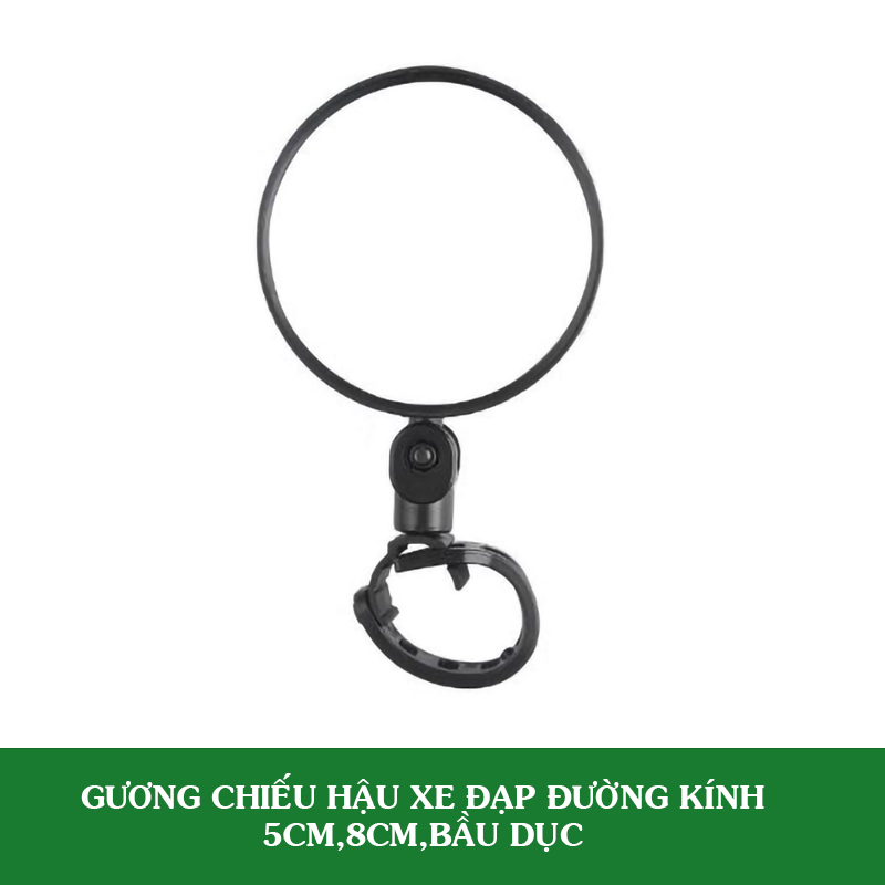 Gương Chiếu Hậu Xe Đạp Đường Kính 8cm,5cm,Bầu Dục