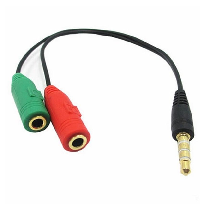 Cáp Chia Mic và Audio chuẩn 3.5 cho ĐIện thoại hát karaoke