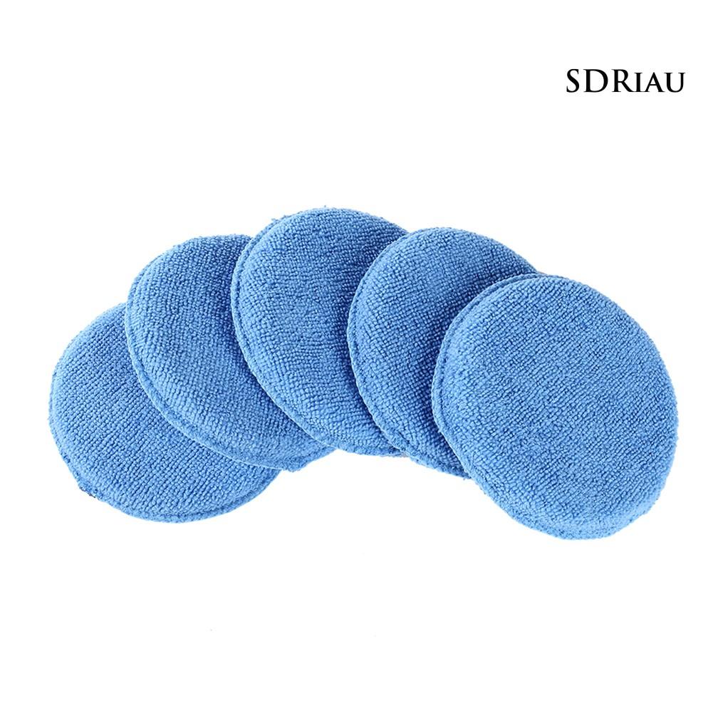 MICROFIBER Bộ 5 Miếng Xốp Đánh Bóng Xe Hơi 5 Inch