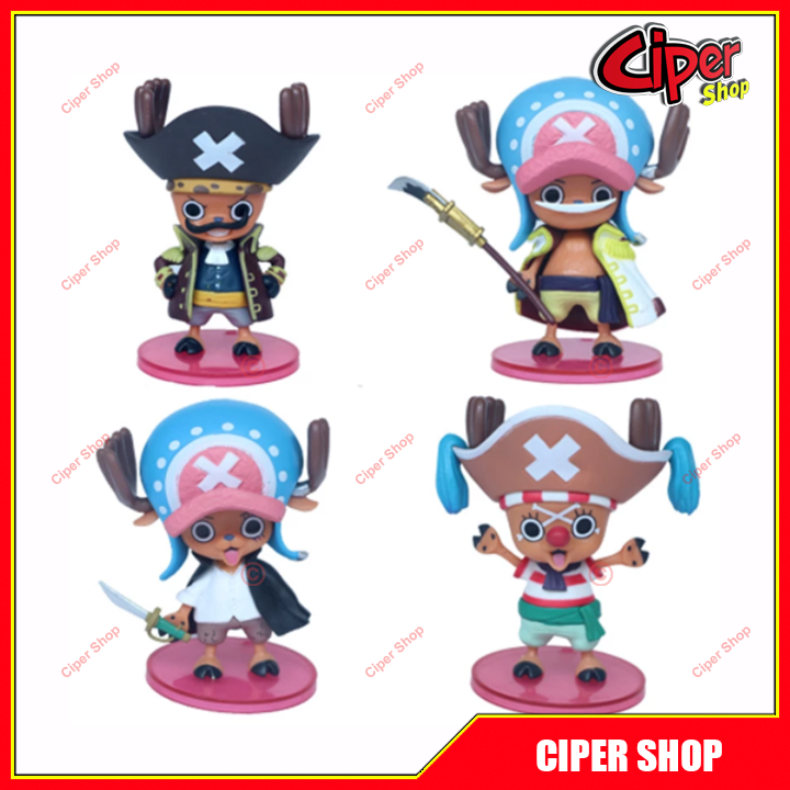 Bộ 4 nhân vật Chopper hóa trang - Mô hình One Piece