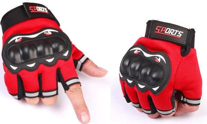 Găng Tay Sports phươt, tập gym, thể thao đa năng Dành Cho Phượt Thủ  - Đỏ