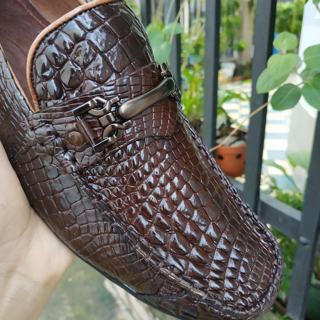 Giày Lười/mọi nam Da Chân Cá Sấu Đẹp Khó Cưỡng!
