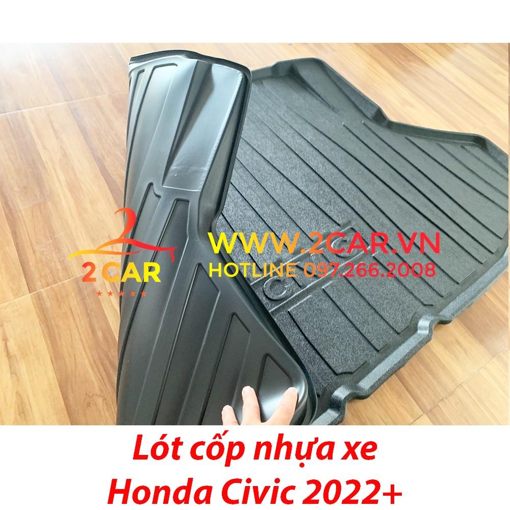 Lót cốp nhựa dẻo xe Honda Civic 2022+ cao cấp- Hàng dày dặn