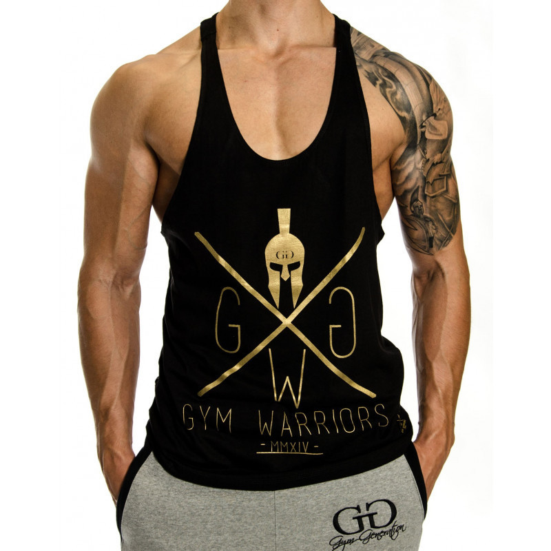 Áo ba lỗ nam tập gym GWG gym warriors MMXIV chất cotton co giãn 4 chiều mềm mại mát
