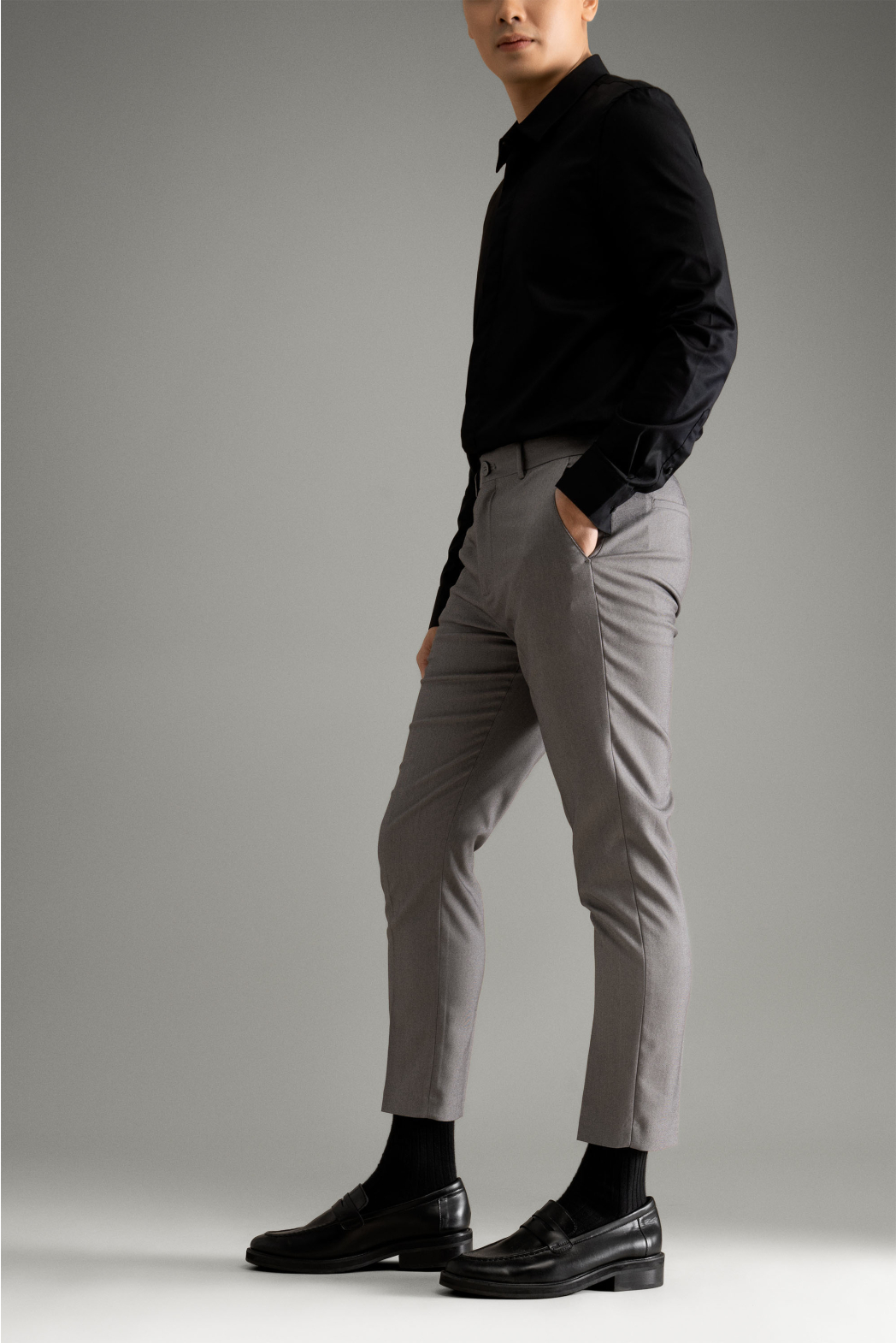Quần tây dài ROUTINE . Quần vải nam Slim crop (3 màu) - 10S23PFO101C | LASTORE MENSWEAR