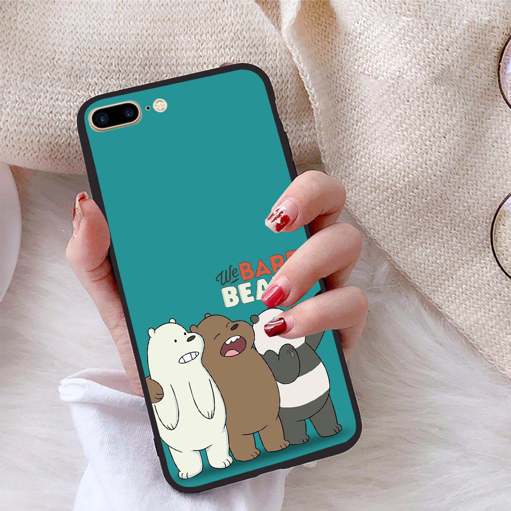 Ốp lưng dành cho iPhone 7 Plus viền dẻo TPU bộ sưu tập Chúng ta là gấu - Hàng chính hãng