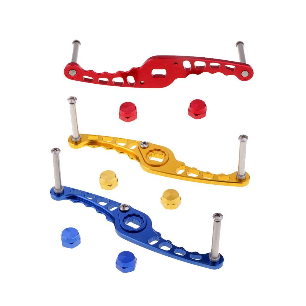 3pcs New Replacement Aluminium Alloy Fishing Reel Handle Accessories for D/S/A Baitcasting Reels