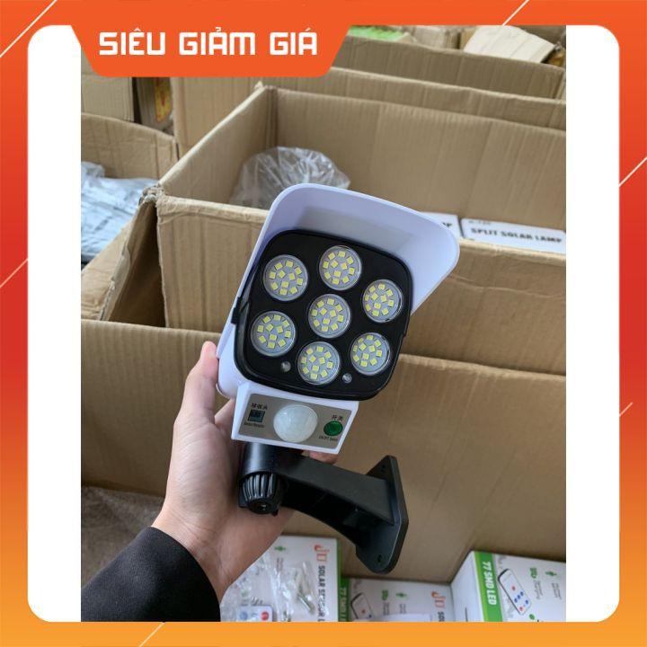 Đèn năng lượng mặt trời giả Camera chông trộm cảm ứng tự động bật, tắt, có điều khiển 3 chế độ sáng