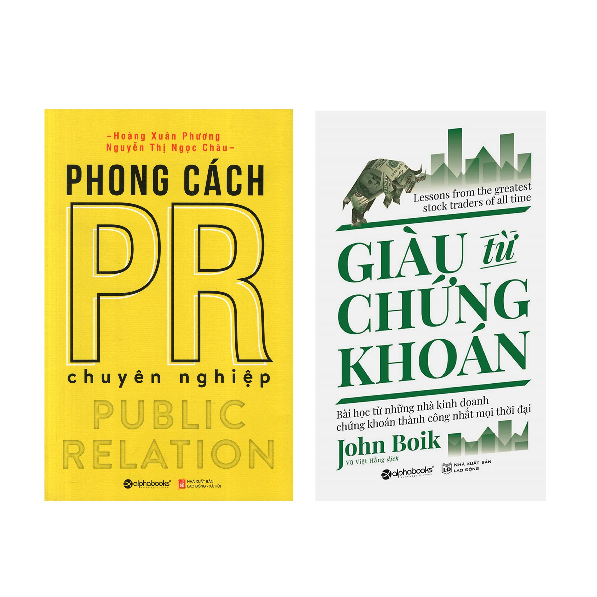 Combo Sách Kinh Doanh: Giàu Từ Chứng Khoán + Phong Cách PR Chuyên Nghiệp