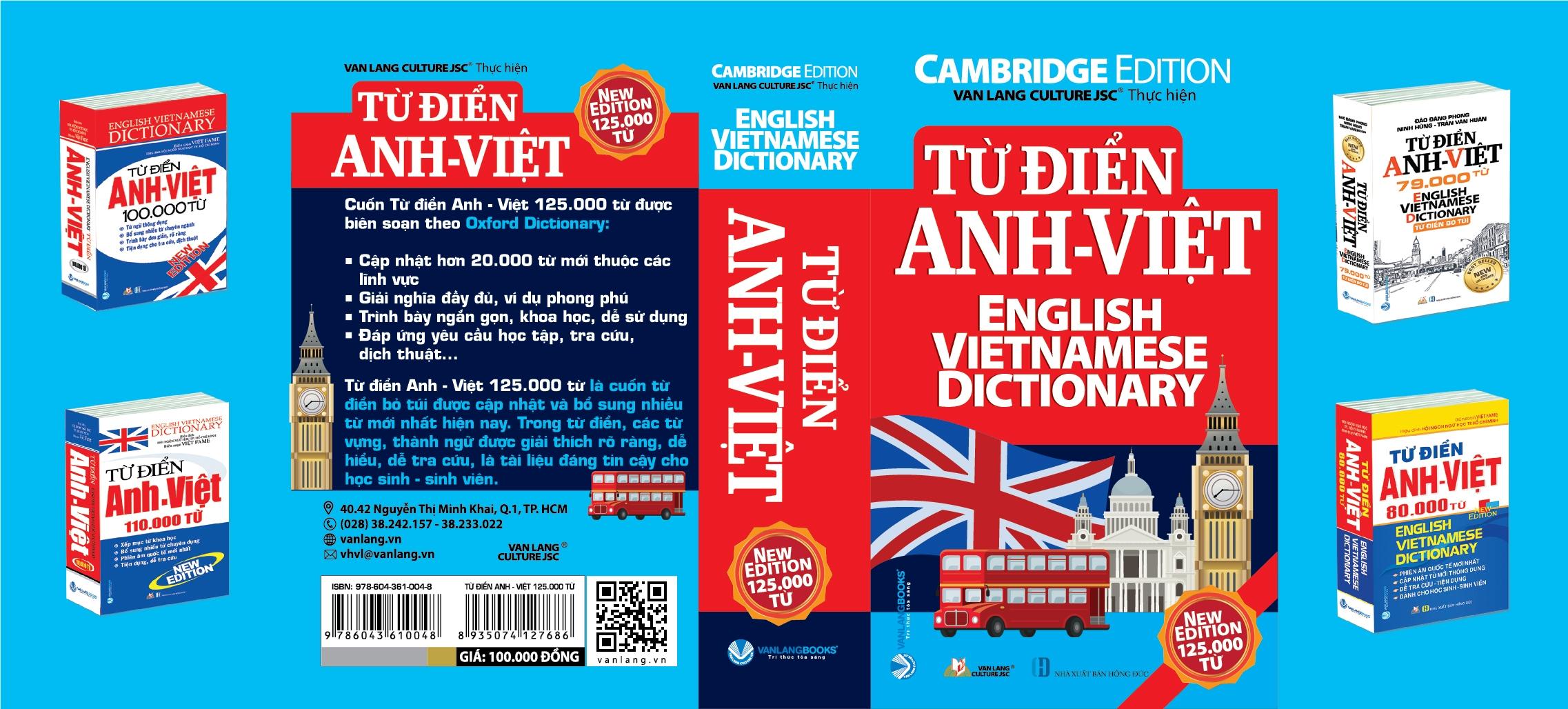 Từ Điển Anh - Việt 125.000 Từ (Tái Bản)