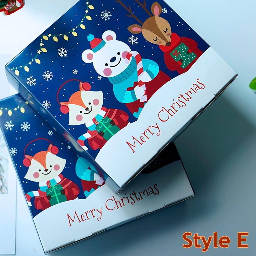 Set 1 / 3 / 5 Hộp Bánh Quy Họa Tiết Giáng Sinh Dễ Thương