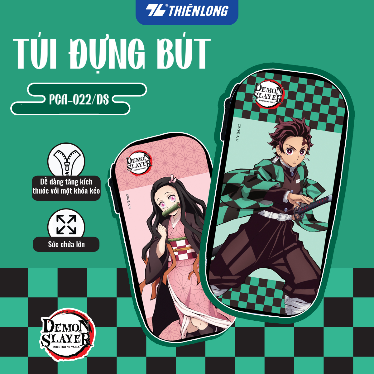Bộ dụng cụ học tập nhân vật Demon Slayer Thiên Long - Kimetsu no Yaiba