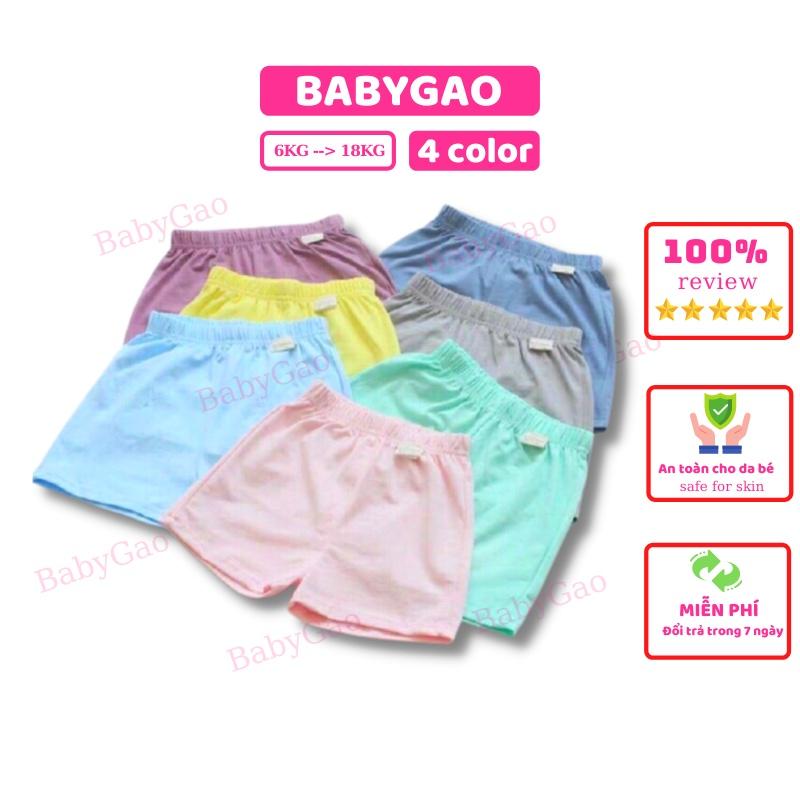 Combo 5 quần đùi cho bé BabyGao chất thun cotton mềm mịn