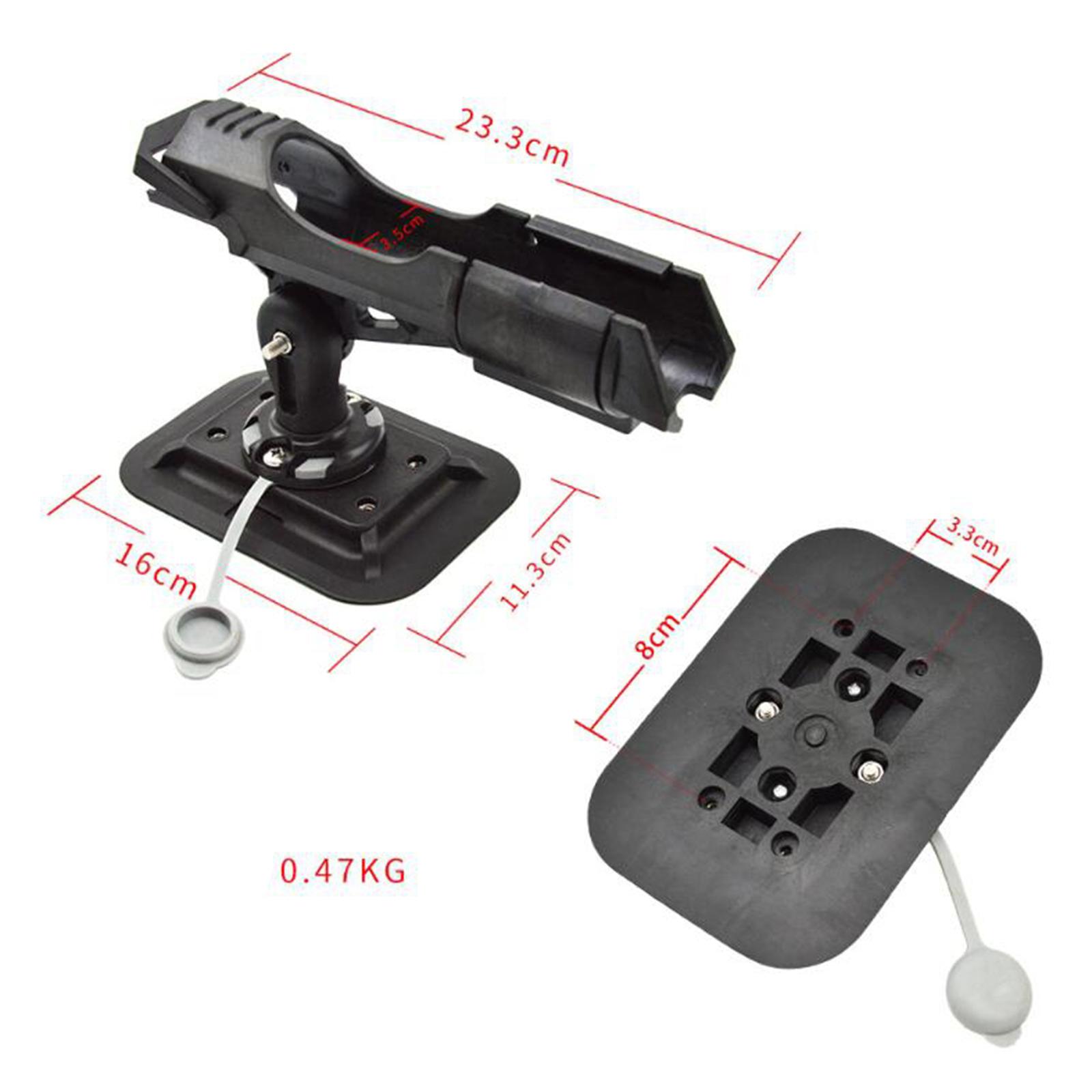 Adjustable Fishing Rod Pole Mount Stand Bracket Holder For Kayak Canoe Boat