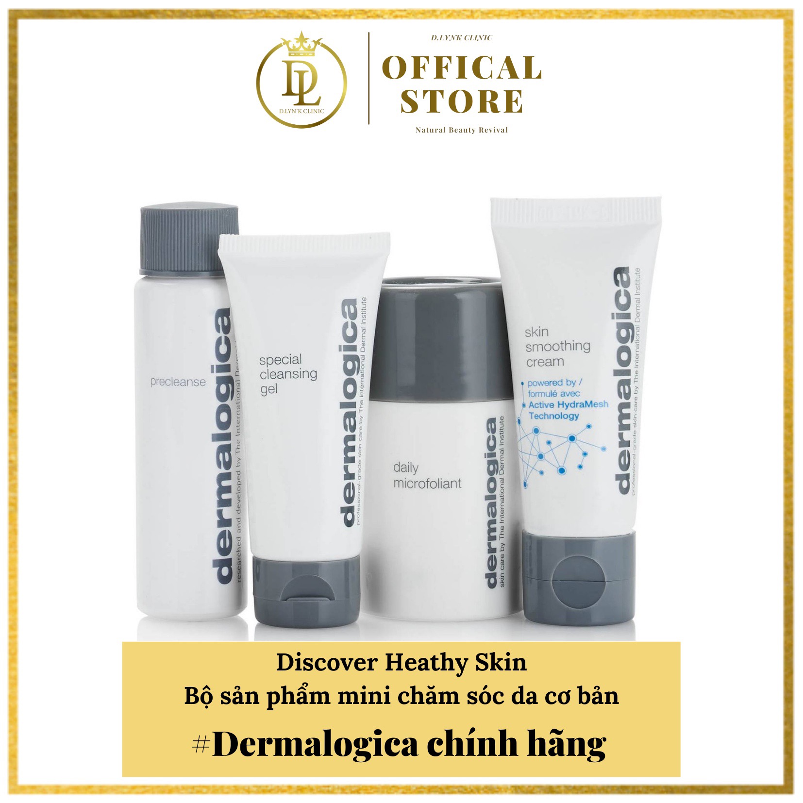 Bộ 4 sản phẩm bảo vệ sức khoẻ làn da dành cho mọi loại da Dermalogica Discover heathy skin kit