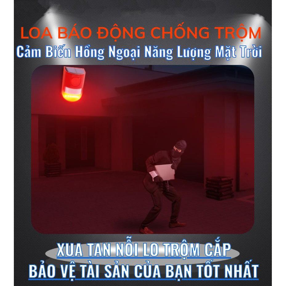 LOA BÁO ĐỘNG CHỐNG TRỘM - Cảm Biến Hồng Ngoại Năng Lượng Mặt Trời - Home and Garden