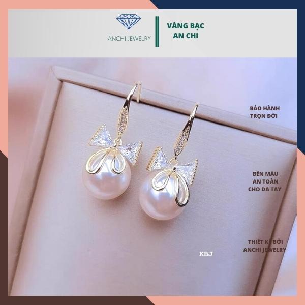 Bông tai bạc cao cấp, mẫu mới sang chảnh,trẻ trung,Hàn quốc,anchi jewelry