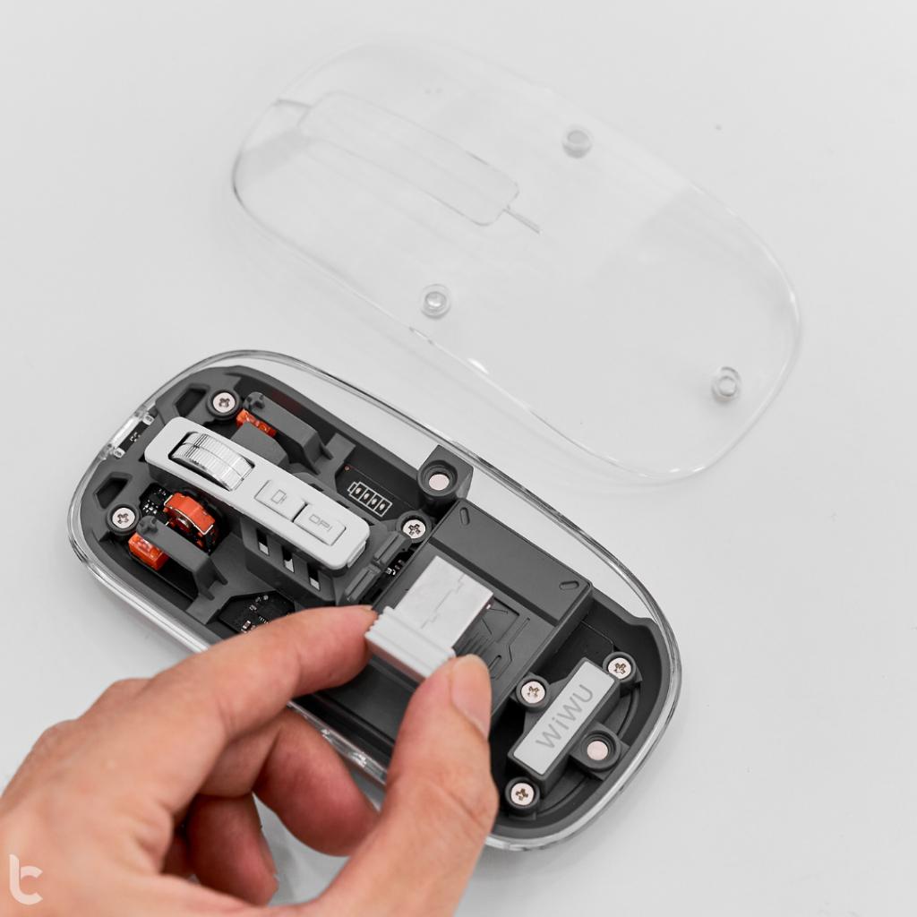 Chuột Trong Suốt WIWU Crystal Magnetic Wireless Mouse WM105