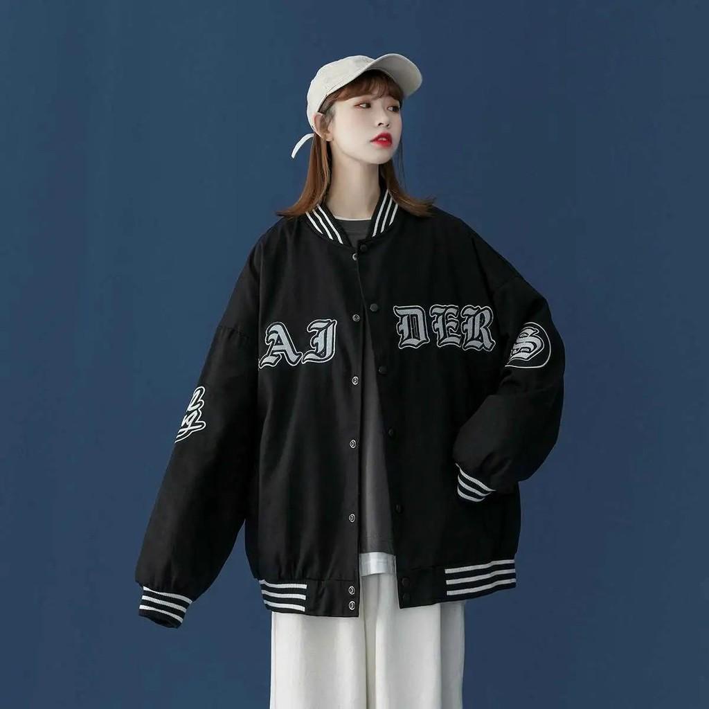 Áo khoác dù Nam Nữ Ulzzang, Áo Bomber Jacket Unisex form rộng chữ in cực chất phong cách hiphop