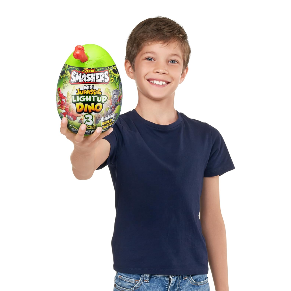 Đồ chơi trứng khủng long Jurassic phát sáng bí ẩn Smashers S1 - cỡ nhỏ