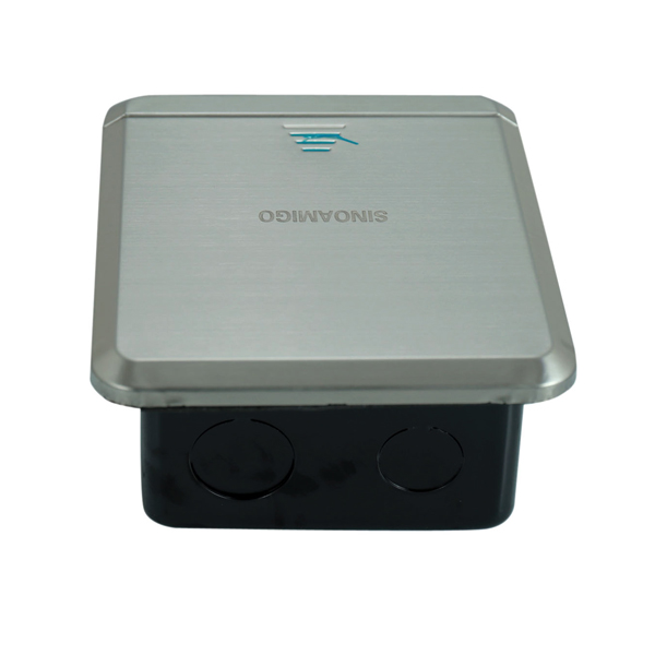 Hộp Ổ điện âm sàn sinoamigo SHP-2MS nắp trượt cao cấp
