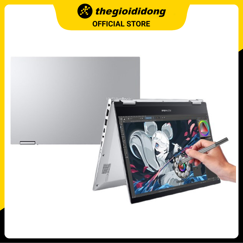 Laptop Asus TP470EA i3 1115G4/4GB/512GB/14&quot;F/Touch/Pen/Win11/(EC346W)/Bạc - Hàng chính hãng