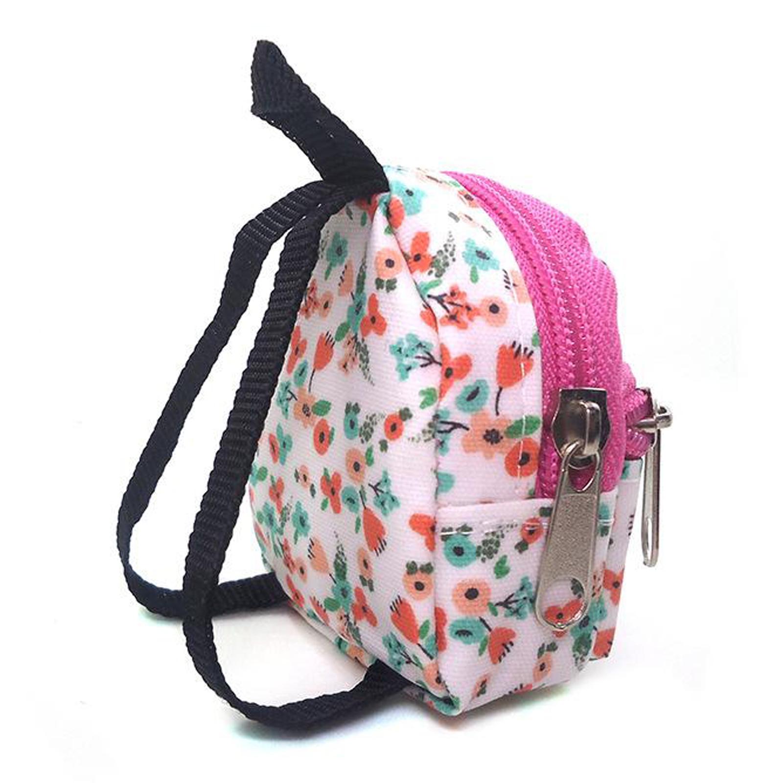 Doll Colorful Backpack 1:6 1:12 Doll Accessories Cute Mini Bags Backpack Schoolbag for Girl Dolls