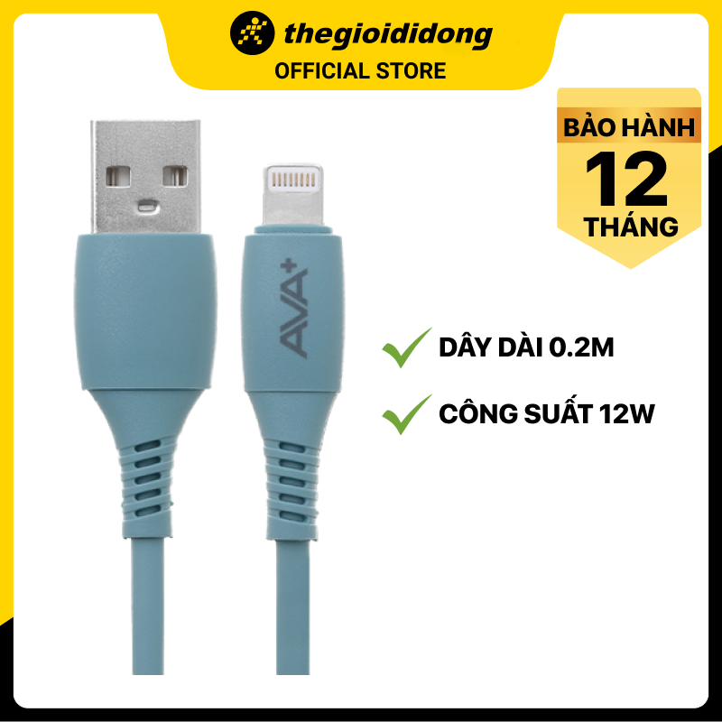 Cáp Light-ning 20cm AVA+ CN034 - Hàng chính hãng