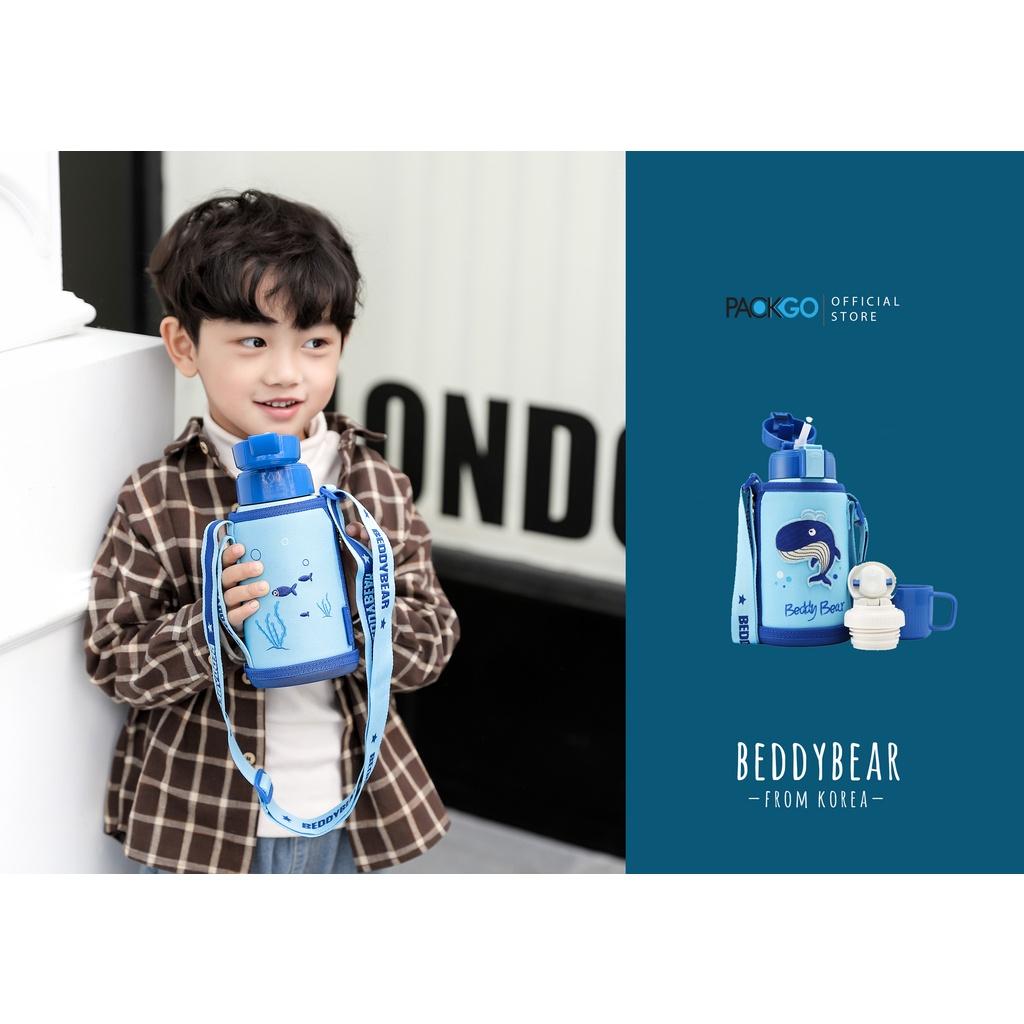 Bình giữ nhiệt cho Bé Trai hoặc Gái / Chính hãng 100% BEDDYBEAR/ BEDDY BEAR/ họa tiết Cá Voi / phù hợp Bé từ 2 tuổi trở