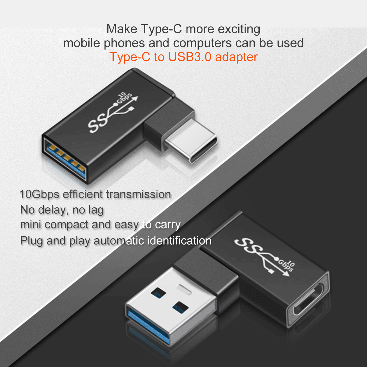 Tarrahaw Bộ Chuyển Đổi OTG USB Nam Sang Type-C Nữ PD Khuỷu Tay Truyền Tốc Độ Cao Type-C Sang Usb3 0 Nữ Bộ Chuyển Đổi Tiện Ích Cáp