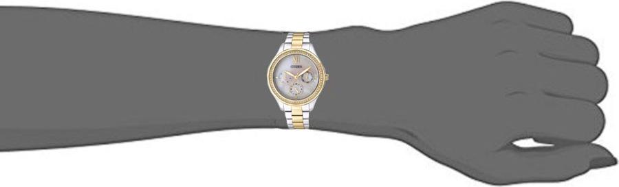 Đồng Hồ Citizen Nữ Đính Đá Swarovski Dây Kim Loại Pin-Quartz ED8154-52D - Mặt Xà Cừ (36mm)