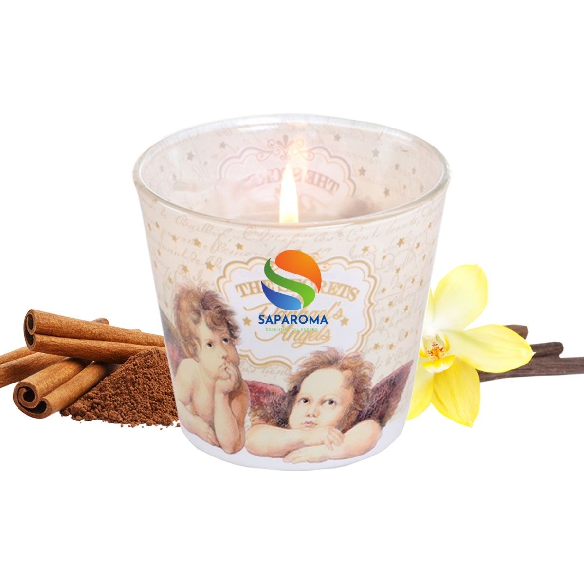 Ly nến thơm tinh dầu Bartek Raphael's Angels 115g QT028494 - quế, hồi, vani, nến trang trí, thơm phòng, thư giãn, hỗ trợ khử mùi (giao mẫu ngẫu nhiên)