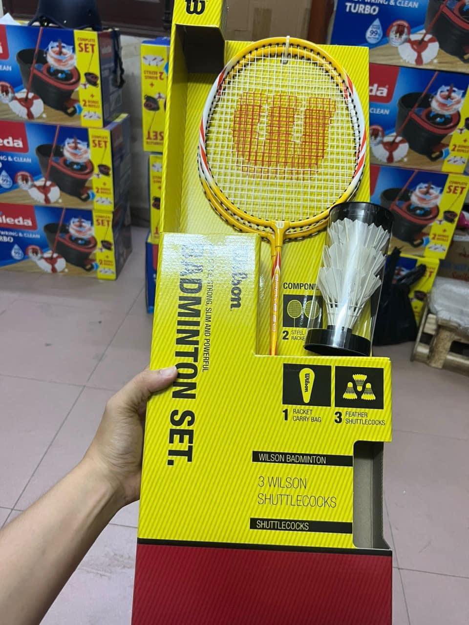 Bộ vợt cầu lông Wilson Badminton phiên bản mới Brave 2.0 (sẵn 2 màu) hàng hiệu siêu xịn chất