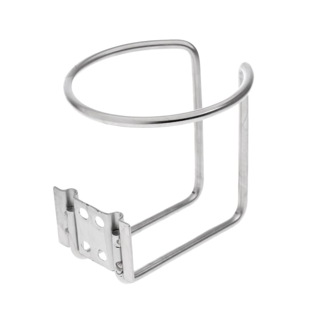 Silver Stainless Steel Boat Ring Cup Drink Holder for Marine Yacht Truck Car