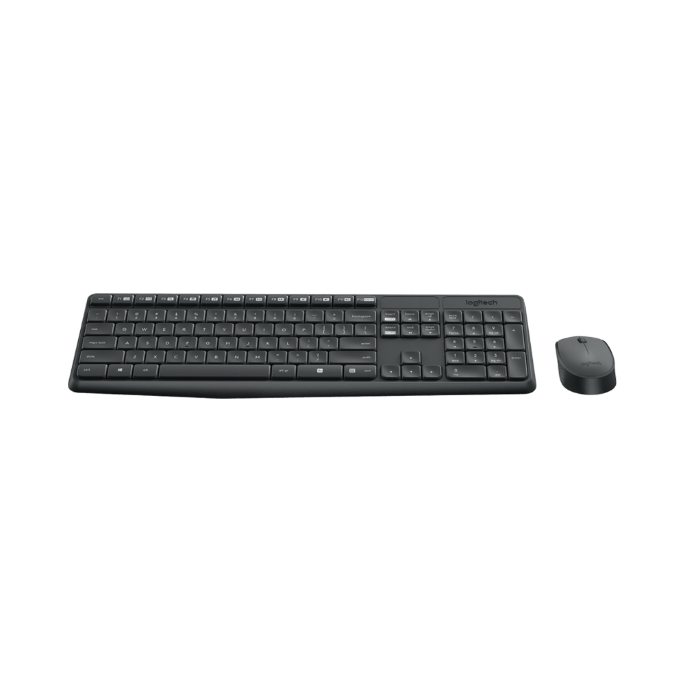 Bộ phím chuột không dây Logitech MK235 - Hàng Chính Hãng