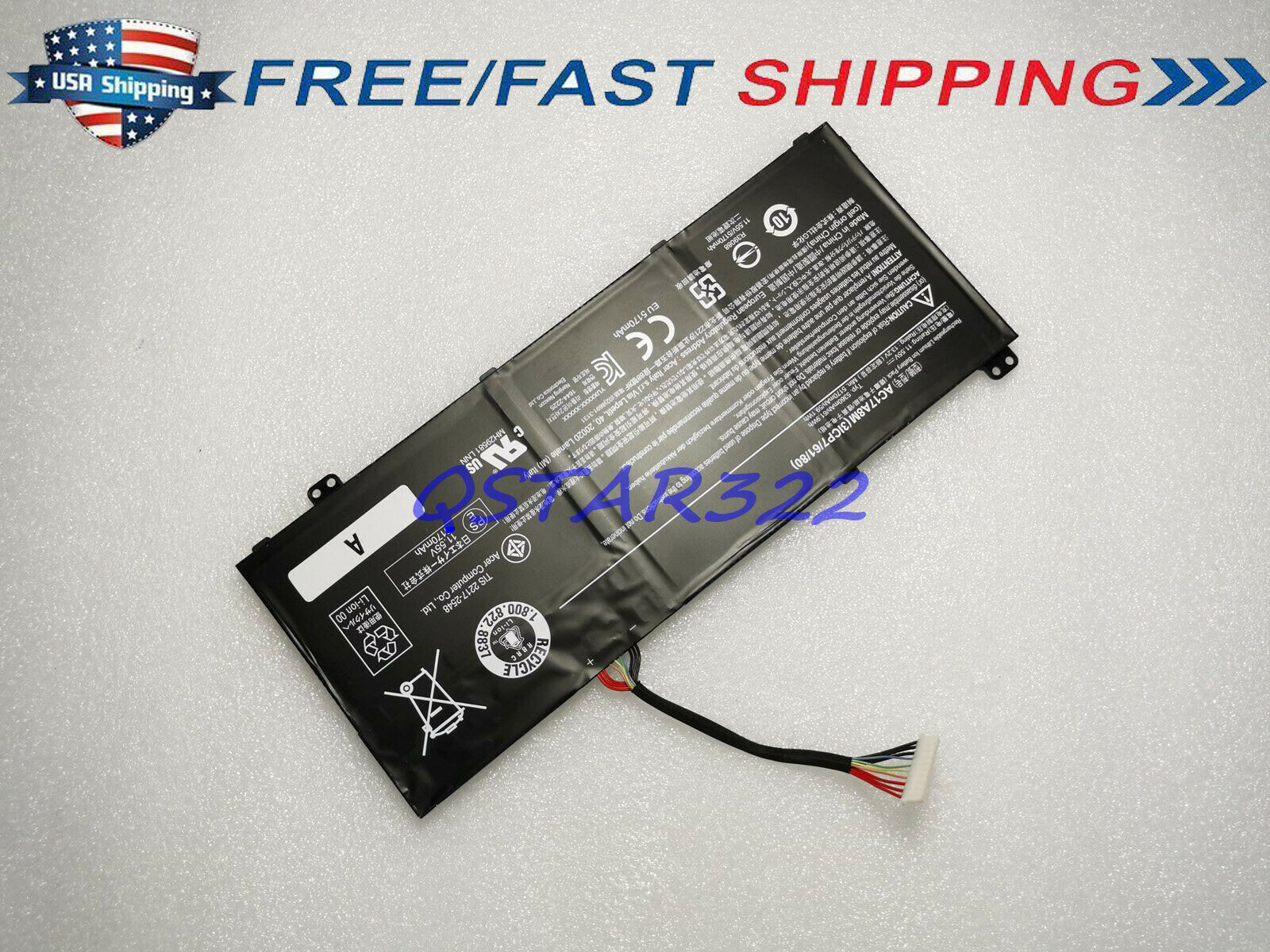 Pin dành cho  Acer Spin 3 SP314-52-549T SP314-52-331FP SP314 AC17A8M