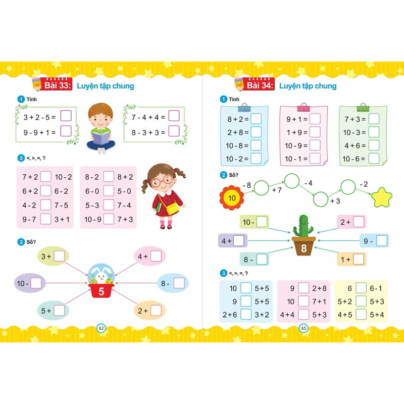 Sách - Toán Tiền Tiểu Học Phát Triển Tư Duy Và Vở Bài Tập Toán Cho Bé 5-6 Tuổi Chuẩn Bị Vào Lớp 1 - Phiên bản mới 5.0