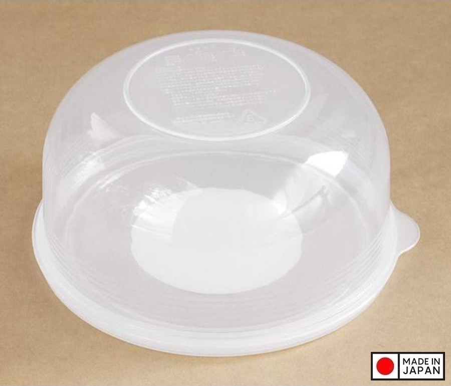 Bộ 3 hộp đựng thực phẩm sạch , đồ khô loại tròn có nắp 1.3L - Hàng nội địa Nhật