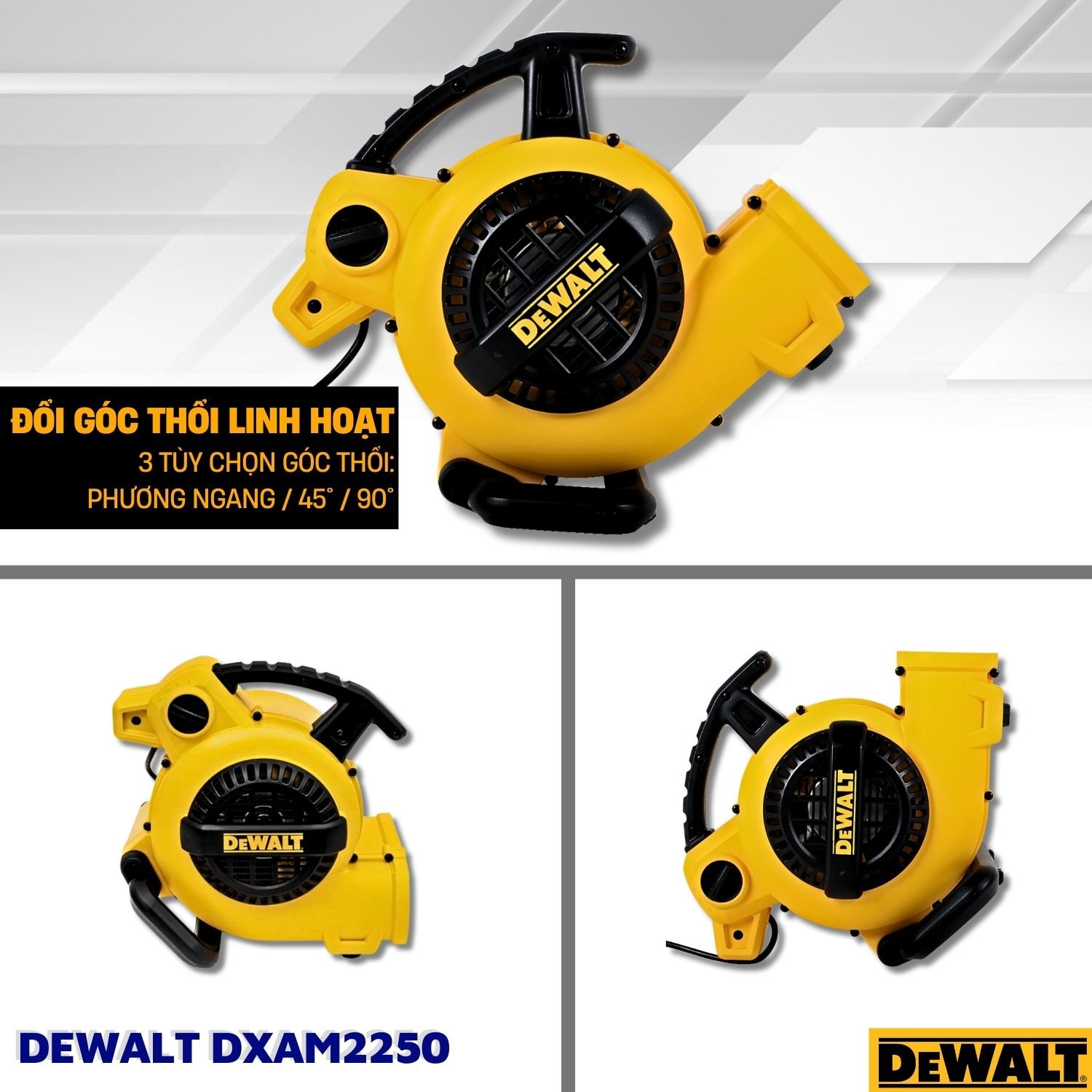 Máy thổi khô thảm, sàn Dewalt DXAM2250 130W