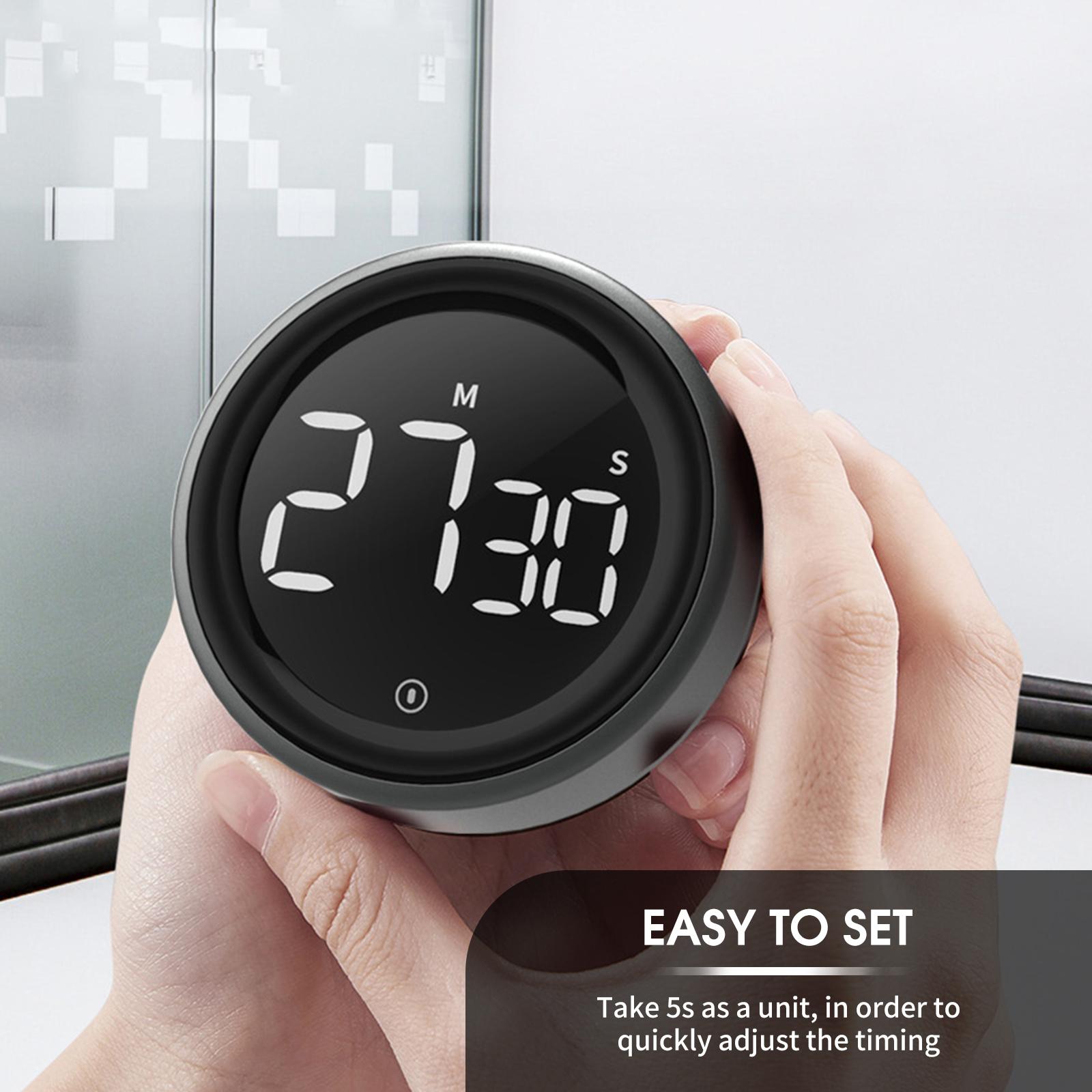 Bộ Hẹn Giờ Bếp Nam Châm Đếm Ngược Kỹ Thuật Số Màn Hình Lcd Lớn Cho Nấu Nướng