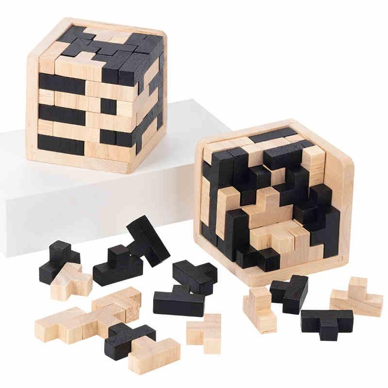 Tetris Puzzle 5 Magic 54 Tấm Lắp Ráp Trẻ Em Bằng Gỗ Kích Đồ Chơi Thông Minh CHUMKLB01