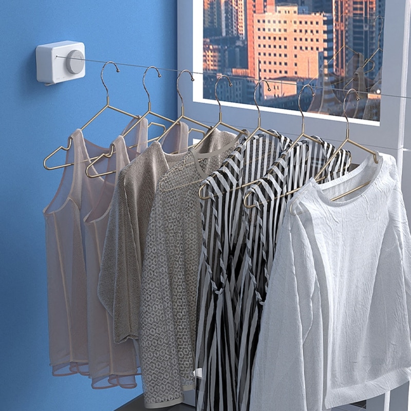 Móc Treo Phơi Quần Áo Dây Cáp Chịu Lực Invisible Hangers Clothesline cao cấp 4.2m